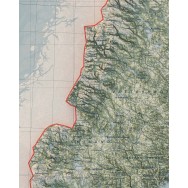 Norrlandskarta väggkarta Mapbits