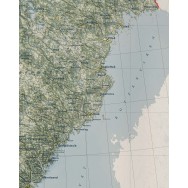Norrlandskarta väggkarta Mapbits