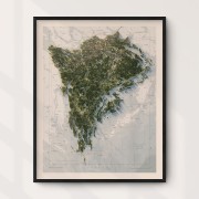 Södertörn 40x50cm Mapbits