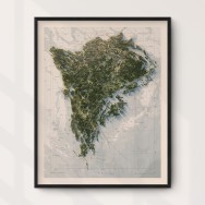 Södertörn 40x50cm Mapbits