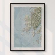 Sotenäs Skärgård väggkarta Mapbits