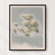 Storholmen 40x50cm Mapbits