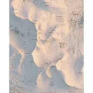 Sylarna fjäll 40x50cm Mapbits