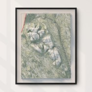 Transtrandsfjällen väggkarta Mapbits