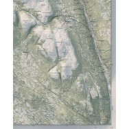 Transtrandsfjällen väggkarta Mapbits