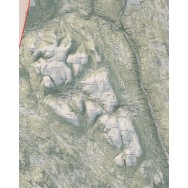 Transtrandsfjällen väggkarta Mapbits