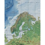 Världen väggkarta Mapbits