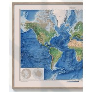 Världen väggkarta Mapbits