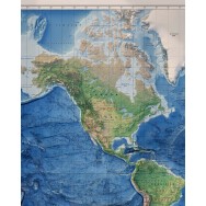 Världen väggkarta Mapbits