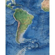 Världen väggkarta Mapbits