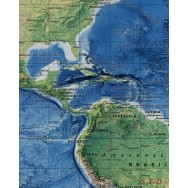 Världen väggkarta Mapbits