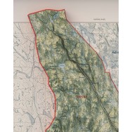 Värmlands län väggkarta Mapbits