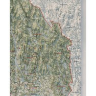 Värmlands län väggkarta Mapbits