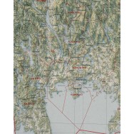 Värmlands län väggkarta Mapbits