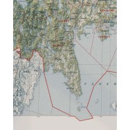 Värmlands län väggkarta Mapbits