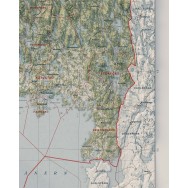 Värmlands län väggkarta Mapbits