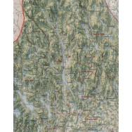 Värmlands län väggkarta Mapbits