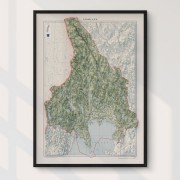 Värmland väggkarta Mapbits