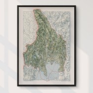 Värmlands län väggkarta Mapbits