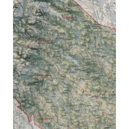 Västerbotten väggkarta Mapbits