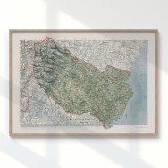 Västerbotten väggkarta Mapbits