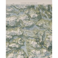 Vilhelmina- och Borgafjällen väggkarta Mapbits