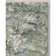 Vilhelmina- och Borgafjällen väggkarta Mapbits