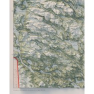 Vilhelmina- och Borgafjällen väggkarta Mapbits