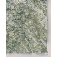 Vilhelmina- och Borgafjällen väggkarta Mapbits