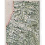 Vilhelmina- och Borgafjällen väggkarta Mapbits