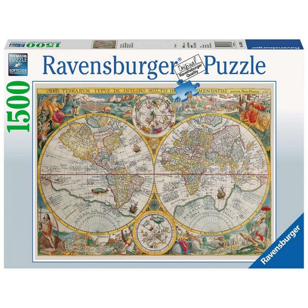 pussel karta Kop World Map 1594 Pussel 1500 Bitar Med Snabb Leverans Kartbutiken Se pussel karta
