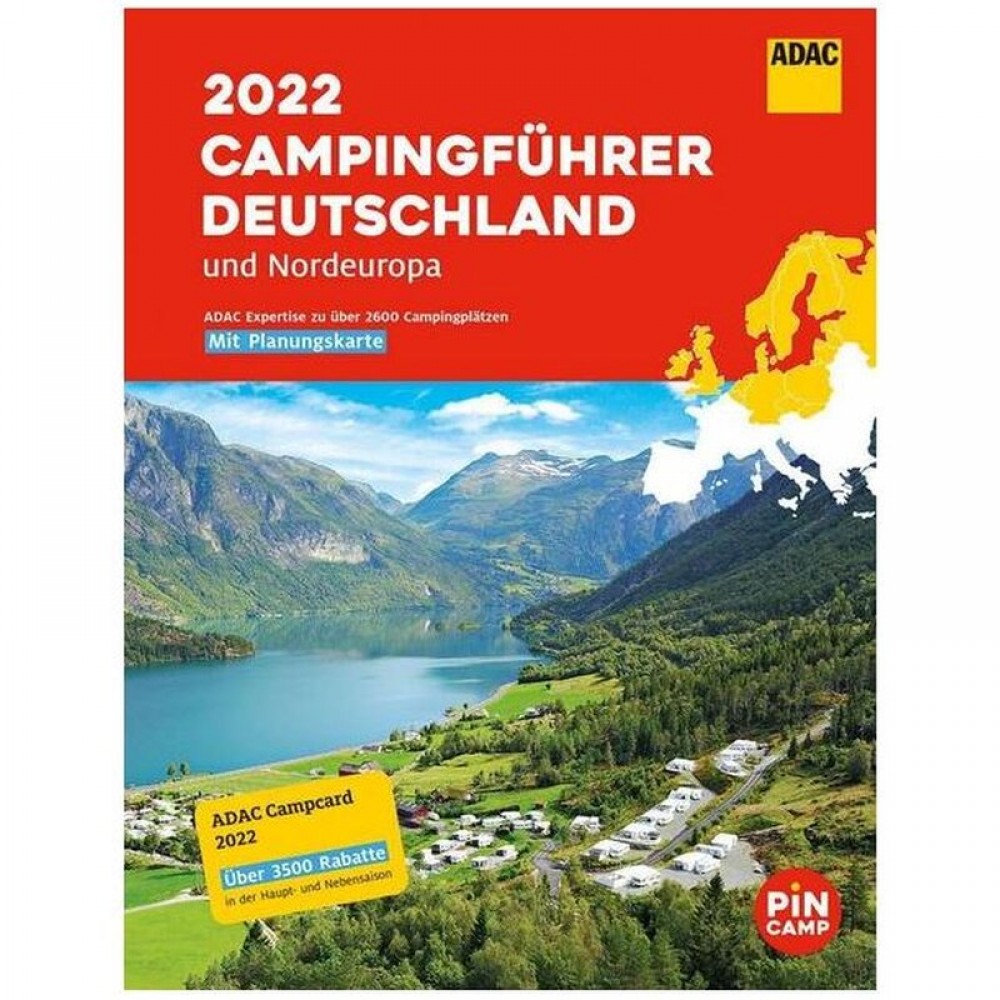 Campingführer Tyskland Norra Europa ADAC 2022