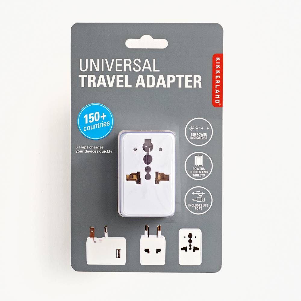 Adapter med USB 150 Länder