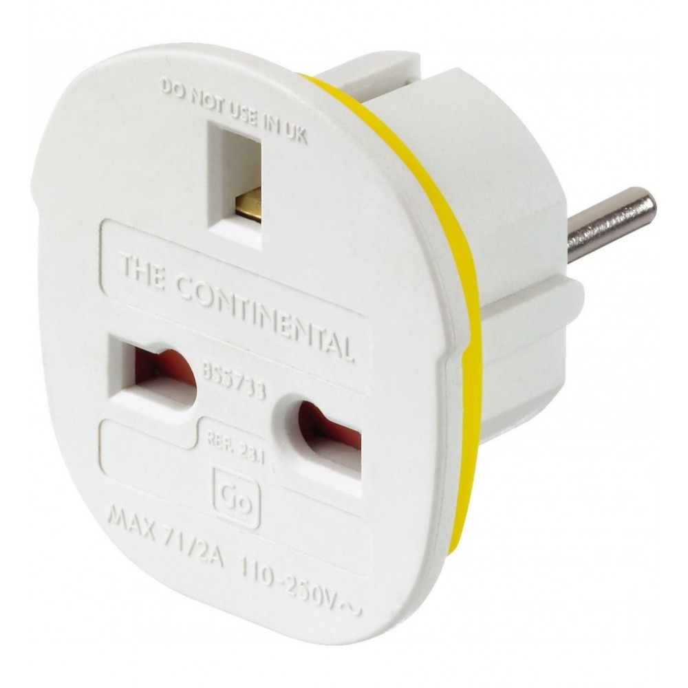 Continental Adapter UK to Europe