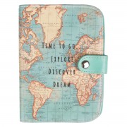 Passport holder Vintage Map Time