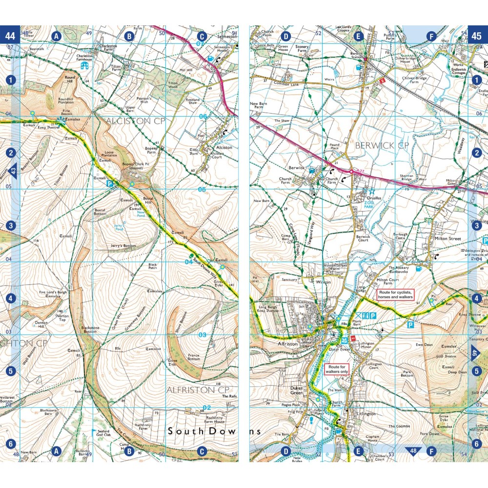 Köp South Downs Way National Trails atlas med snabb leverans ...