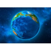 Vykort 3D Earth rotating