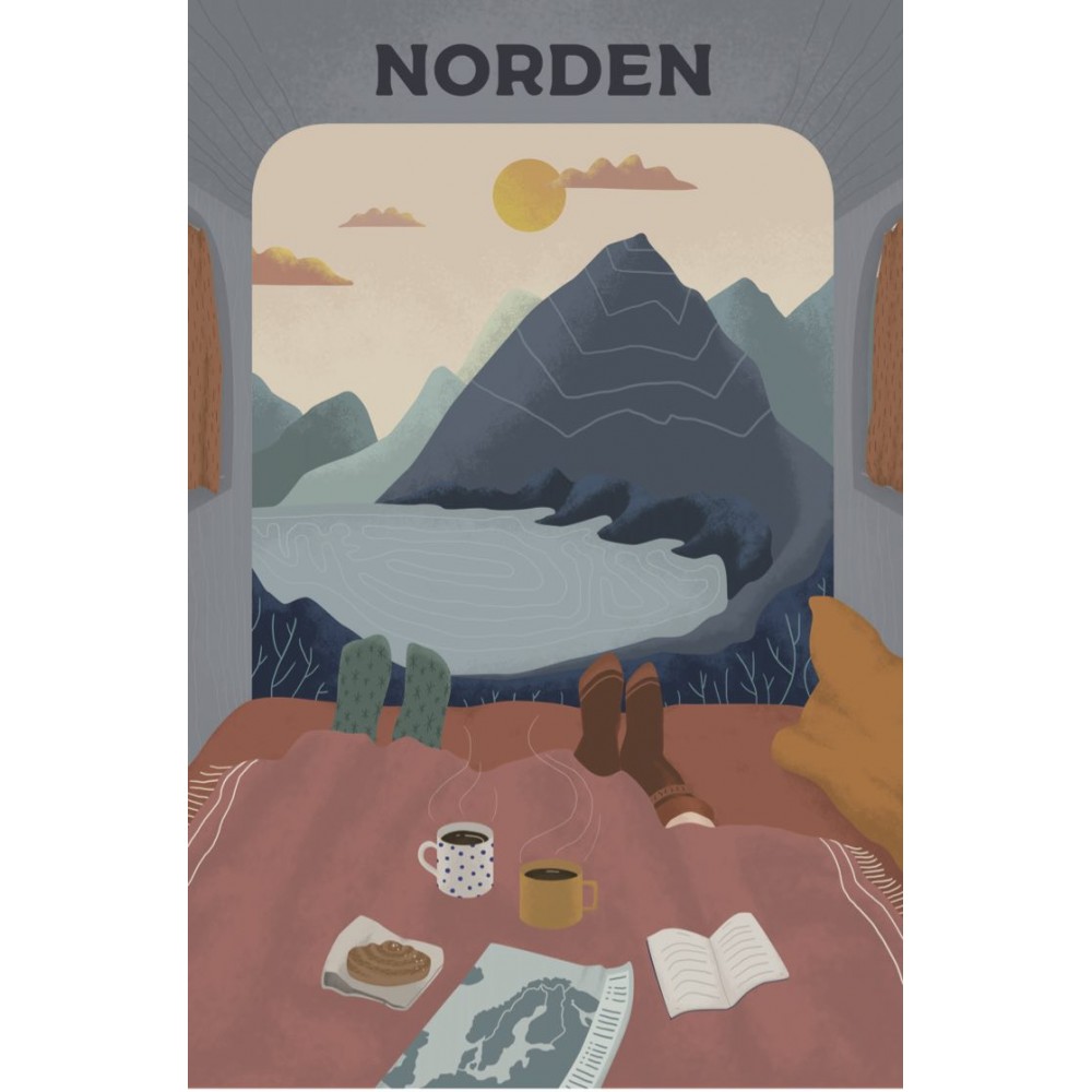 Vykort Norden Morning Coffee by Sabine Stromer