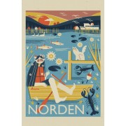 Vykort Norden Sensommarkväll