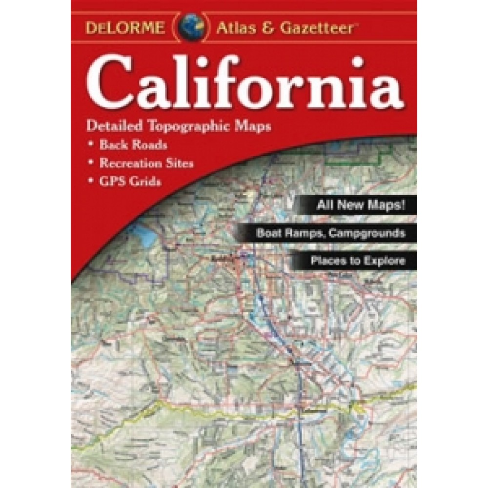 Kalifornien Delorme atlas