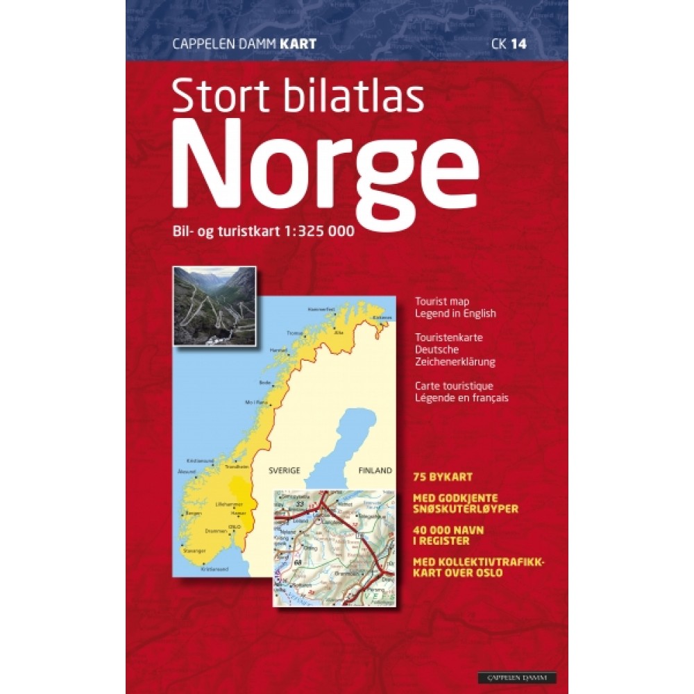 Stort Bilatlas Norge 2021