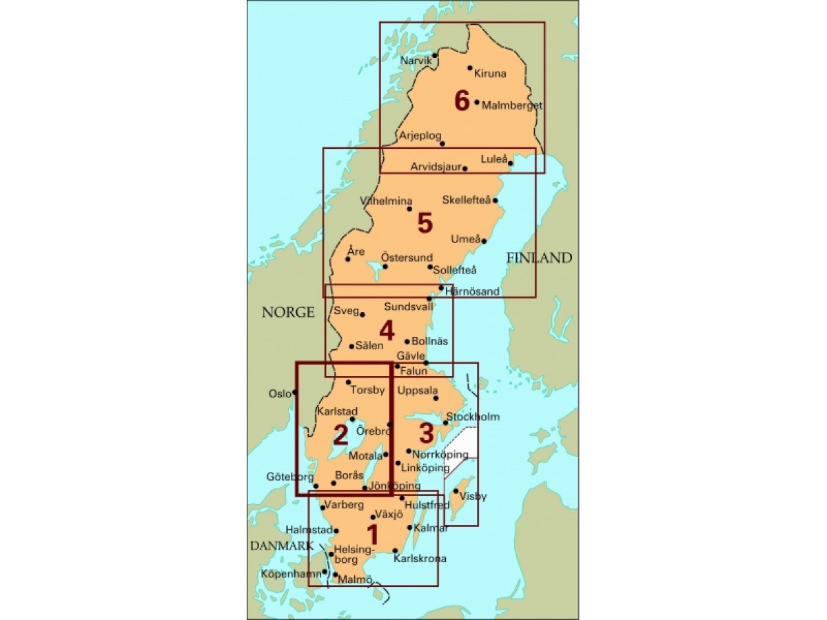 Köp 2 Västra Svealand med snabb leverans - Kartbutiken.se