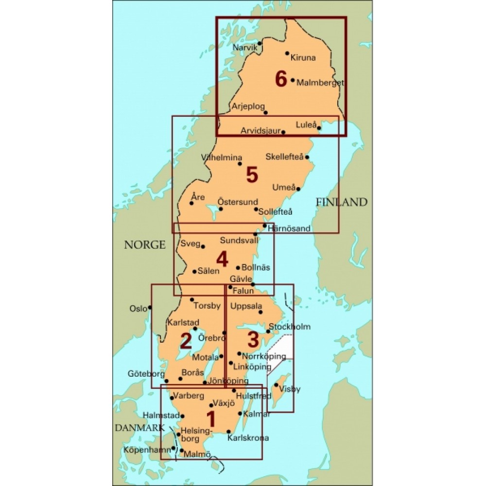 Köp 6 Norra Norrland med snabb leverans - Kartbutiken.se