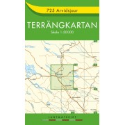 725 Arvidsjaur Terrängkartan