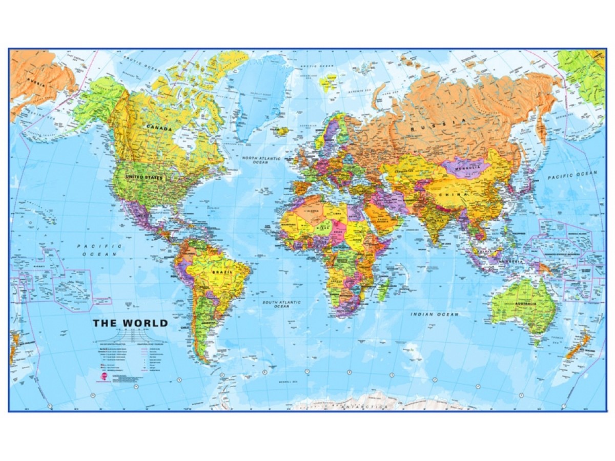 Köp Världen MapsInt. 1:20milj (POL) 199x123cm med snabb leverans