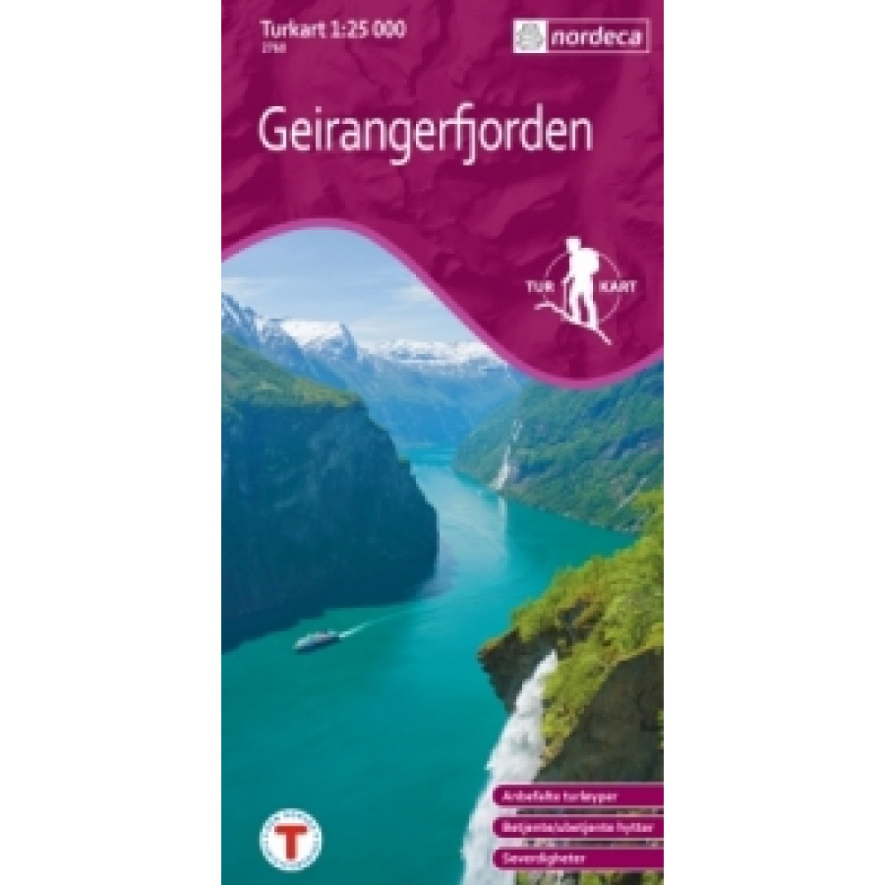 Geirangerfjorden Turkart 1:25 000