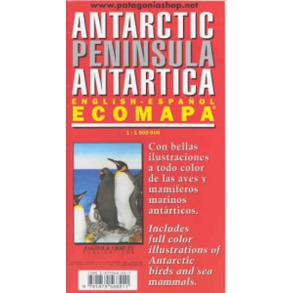 Antarktiska halvön Eco Mapa