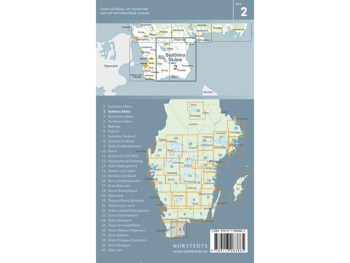Cykelkartan 2 Sydöstra Skåne Cykelkartan 2 Sydöstra Skåne