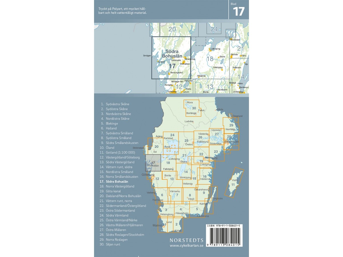 Cykelkartan 17 Södra Bohuslän Cykelkartan 17 Södra Bohuslän