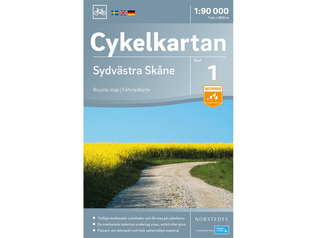 Köp Cykelkartan 1 Sydvästra Skåne med snabb leverans - Kartbutiken.se